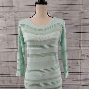 White House Black Market Mint Green Sweater